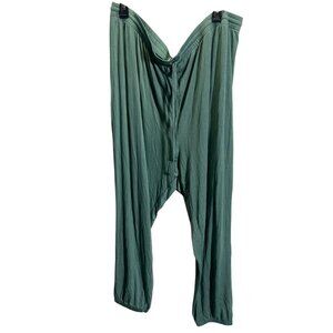 Auden Womens 2X Green Sleep Pants With Elastic Band & Cooling